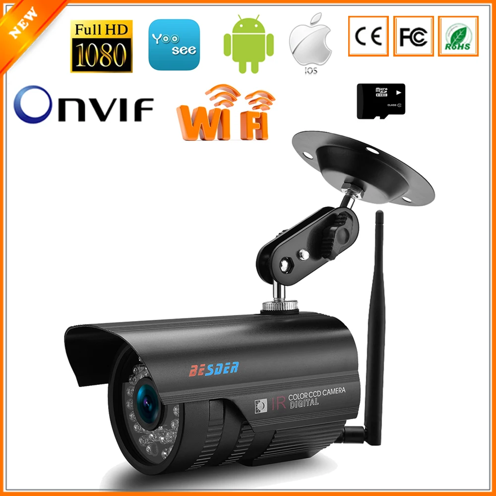 BESDER Yoosee IP Camera Wifi SD Card Slot Max 64Gb 1080P 960P 720P