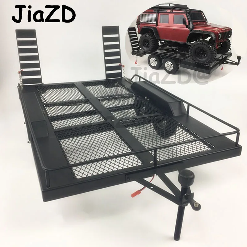 Alloy Bouble Axis Heavy Duty All Metal Trailer For 1/10 Rc Rock Crawler