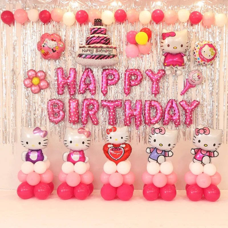 Kids Birthday Theme Party Balloons Package Party Background Decorative Foil Balloons Frozen Birthday Elsa Baby Shower Boys Girls