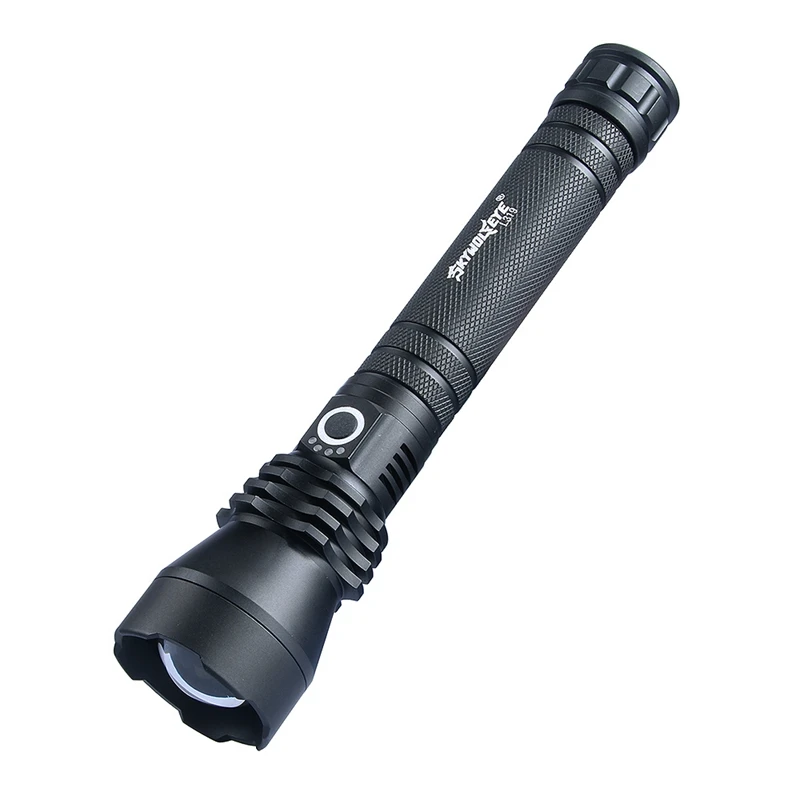 

Skywolfeye Outdoor Long-Range Led Glare Aluminum Flashlight Usb Rechargeable Flashlight Telescopic Focusing 3 Mode Flashlight