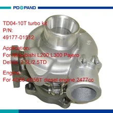 С водяным охлаждением турбинный Турбокомпрессор TD04-10T compressor 49177-01512 MD194841 для Mitsubishi 2.5L 4D56 4D56T дизельным двигателем 2477cc