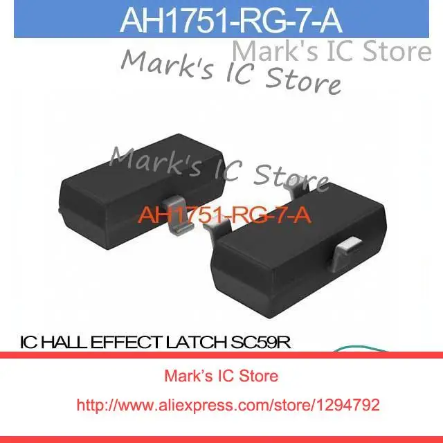 AH1751 RG 7 A IC HALL EFFECT LATCH SC59R AH1751 RG 1751 AH1751 1751