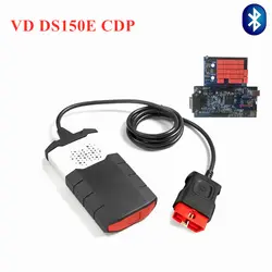 Новый с Bluetooth VD ds150e cdp для delphis с голубой pcb-реле obd obd2 инструменту диагностики для мультибрендовый Автомобили грузовики 3 в 1