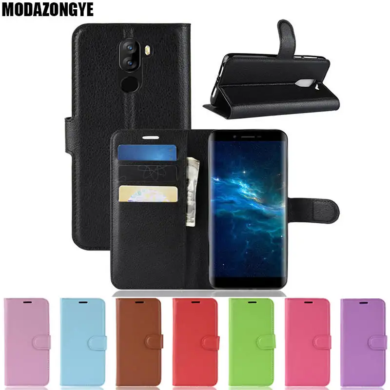 DOOGEE X60L чехол 5 дюймов кошелек Обложка на заднюю панель из искусственной кожи для