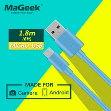 MaGeek 6 футов/1,8 м микро USB кабель высокоскоростной синхронизировать мобильный телефон кабели для samsung Xiaomi LG Android