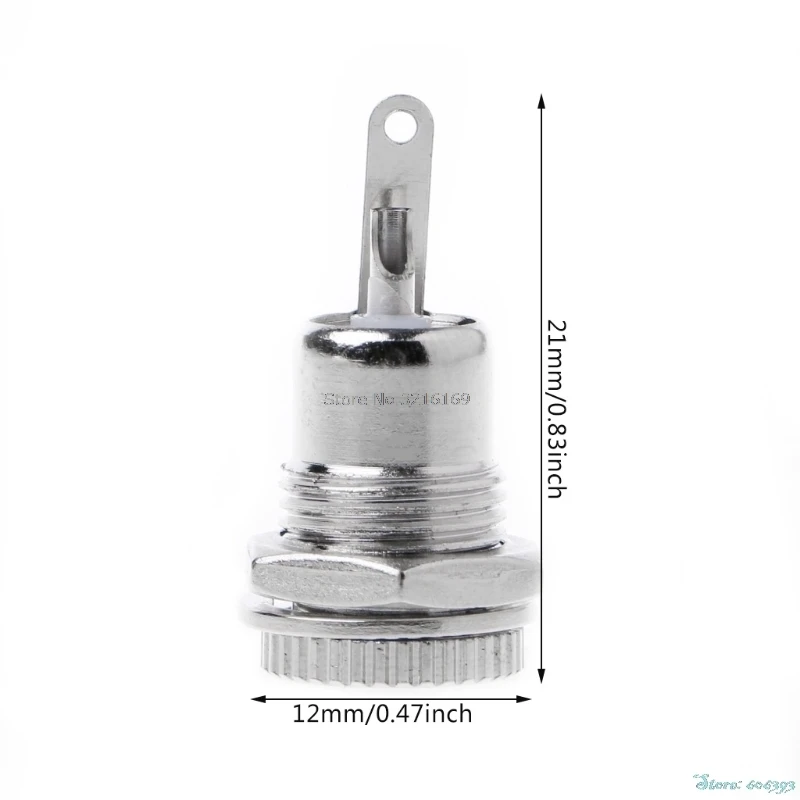 

For 1PC DC Power Jack Socket Female Panel Mount Connector 5.5 mm x 2.1mm Promotion