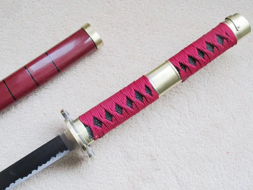 

S2677 ANIME RORONOA ZORO SANDAI KITETSU SWORD IRREGULAR HAMON BLADE 41.1" ONE PIECE