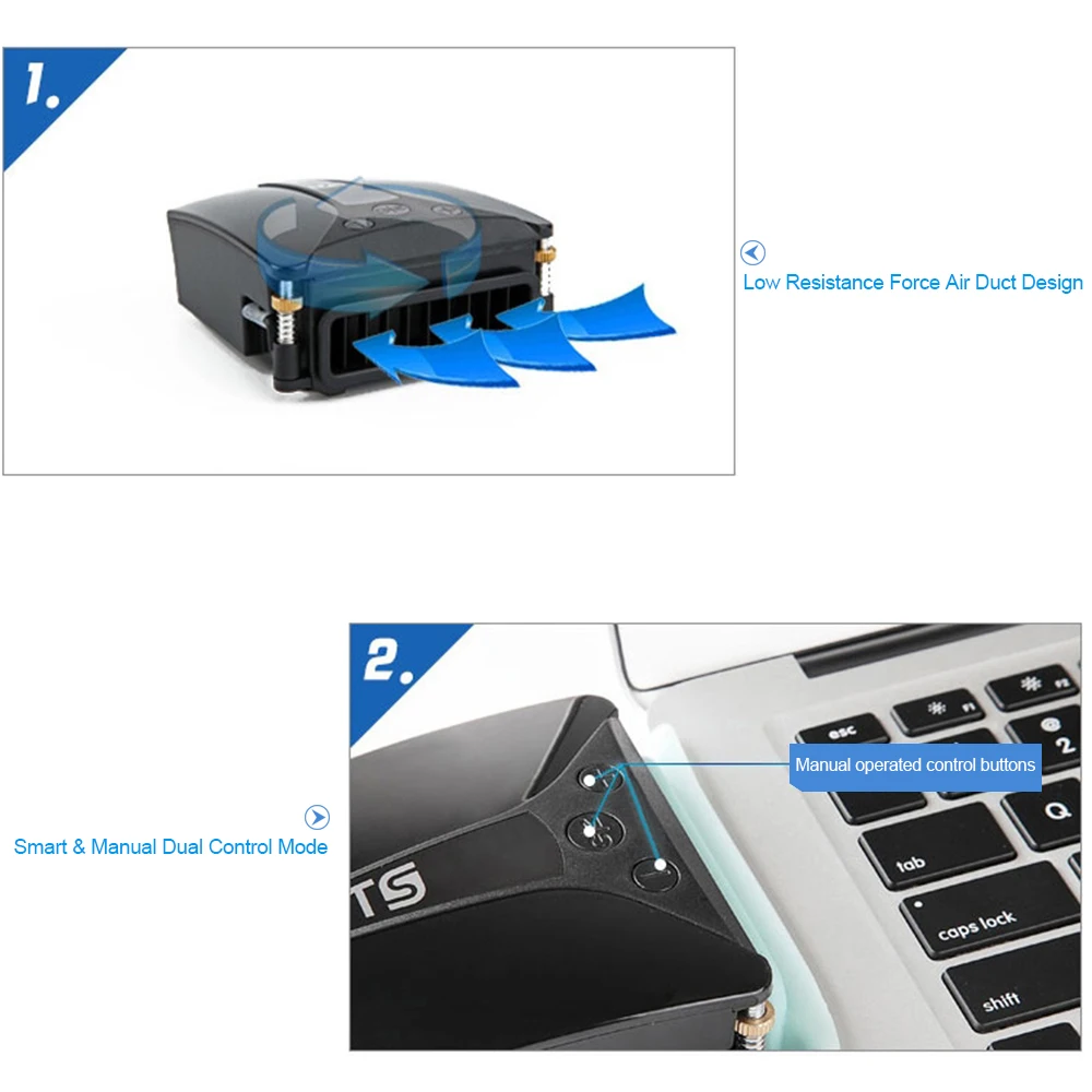 IETS 6 GT202 USB вентилятор для ноутбука с дисплеем температуры радиатор для ноутбука быстрое охлаждение Регулируемая скорость автоматическое определение температуры