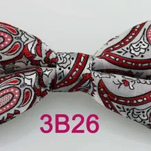 YIBEI Coachella галстуки Красный Серебряный галстук-бабочка унисекс Пейсли бабочки для женщин и мужчин галстуки-бабочки для смокинга из микрофибры Borboleta