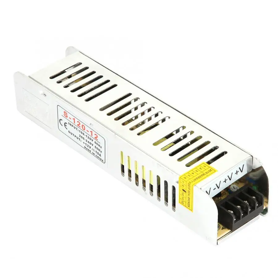 Высоковольтный трансформатор 110 V-220 V AC 12 V/10A ленточный драйвер импульсного источника питания Преобразователь напряжения трансформатор напряжения