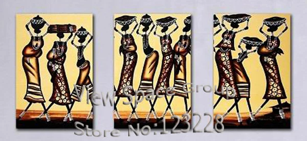 hand painted african woman