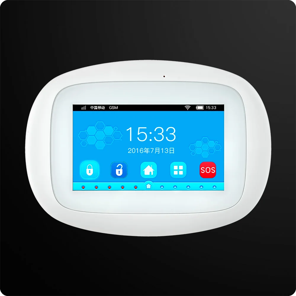KERUI K52 4.3 Inch TFT Color Screen Wireless Security Alarm WIFI GSM English Alarm System APP Control 