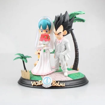 

Dragon Ball Buruma Vegeta model Anime action figures marry Wedding dress Ver. 22cm PVC dolls figure gift