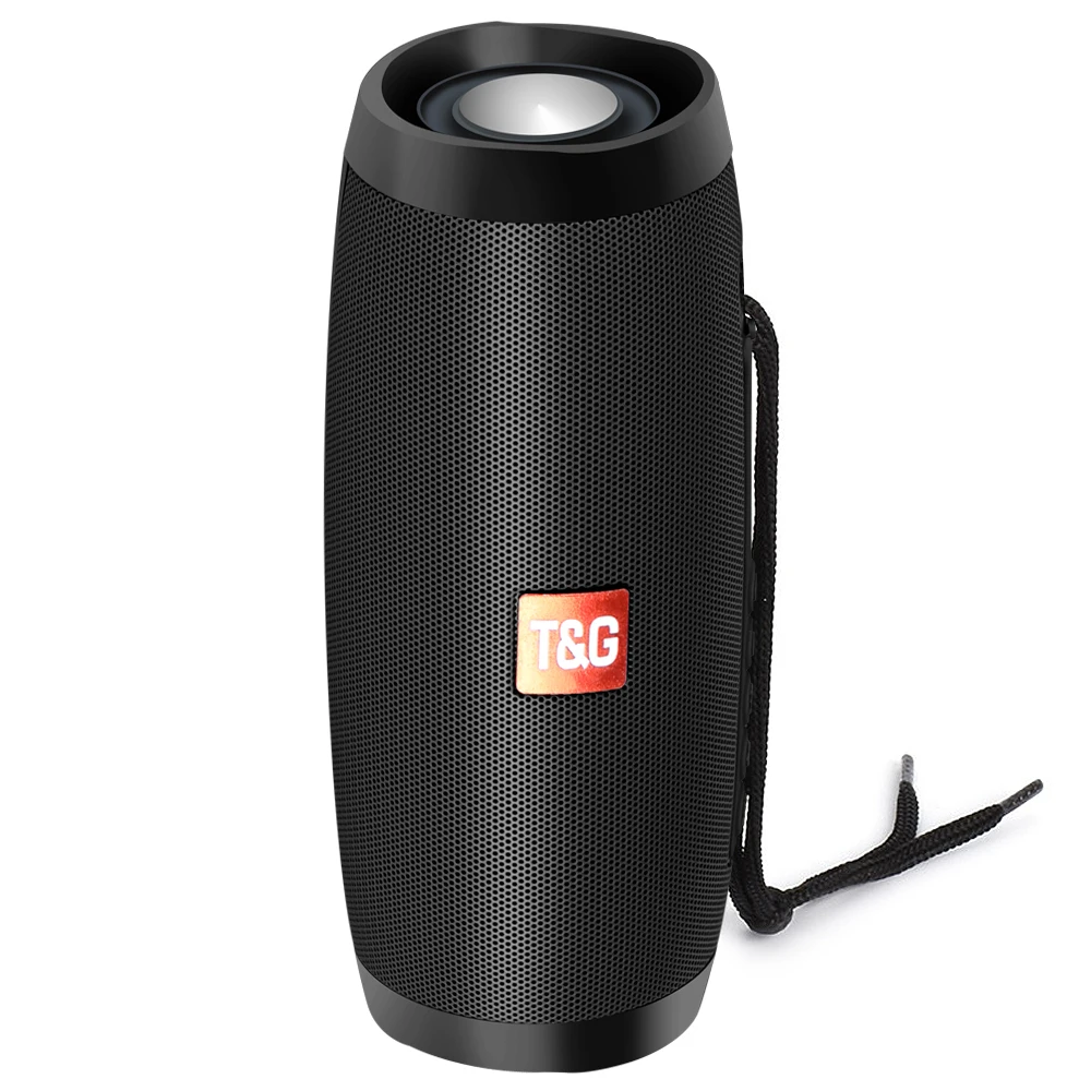 

TOPROAD 10W Bluetooth Speaker Portable Wireless Stereo Column Hifi Speakers Support AUX in FM Radio TF USB with Mic LED Colorful