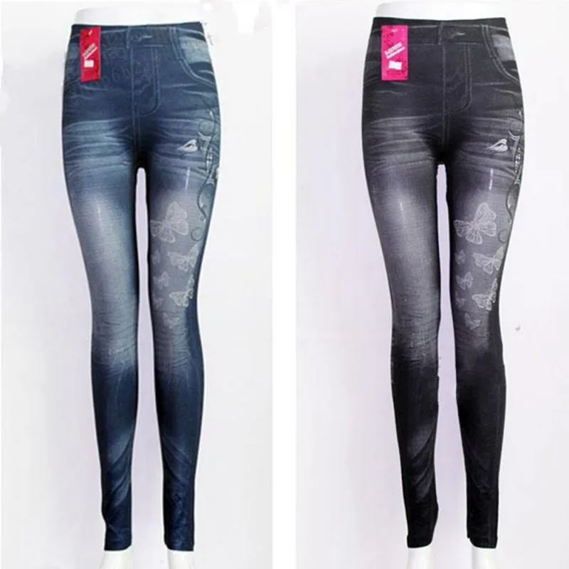 Для женщин печати джинсовые приталенные Стрейчевые штаны талия Для женщин джинсы плюшевые Мультяшные игрушки Feminina Зауженные джинсы для