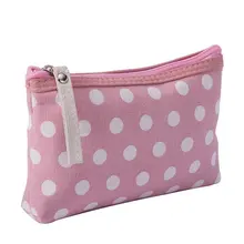 Special Canvas Dot Pattern Cosmetic Bag Pouch Portable Casual Mak Up Bag Storage Multifunction Toiletry Zipper Makup Bath Kit Special Canvas Dot Pattern Cosmetic Bag Pouch Portable Casual Mak Up Bag Storage Multifunction Toiletry Zipper Makup Bath Kit