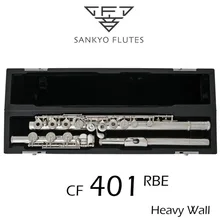 Флейта, профессиональная Флейта с CF-401 sanyo, ETUDE E Key, Сплит, Посеребренная флейта C тоналом 17 отверстий, открытая офсетная копия G