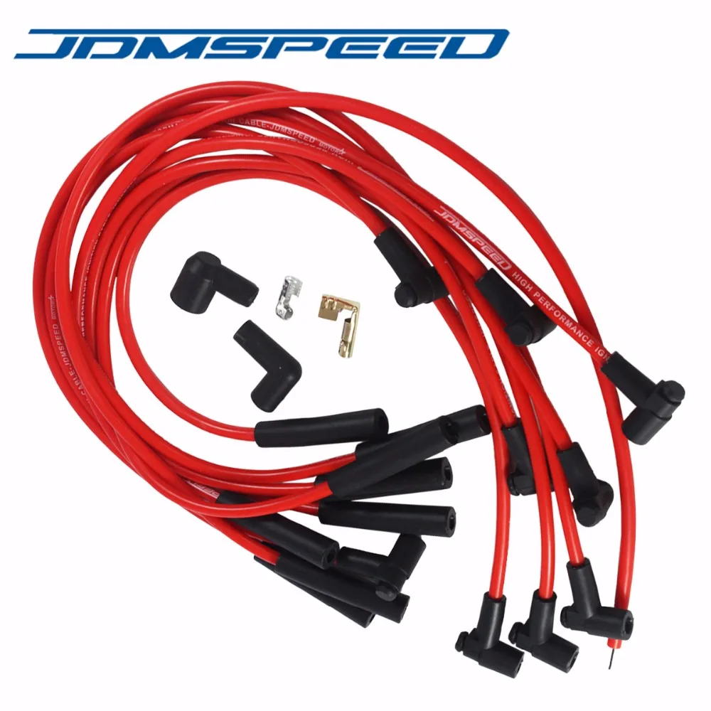 Free Shipping-Spark Plug Wires HEI STR Over Valve Cover JDMSPEED BBC Big Block For Chevy 454