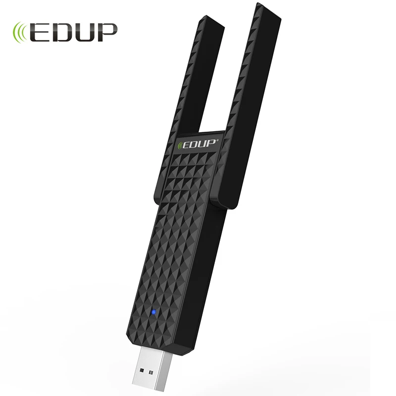 

usb wi-fi adapter 802.11ac EDUP 600mbps 5ghz wifi receiver double 2dbi antenna high speed wifi adaptador driver free for Windows