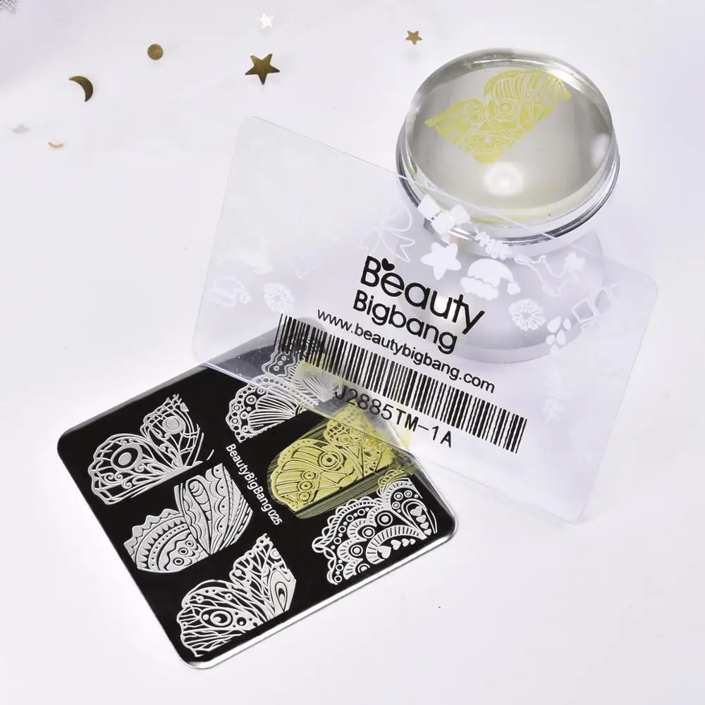 1 шт. штамповки для ногтей BeautyBigBang штамп с лаком пластик сделай сам маникюрный