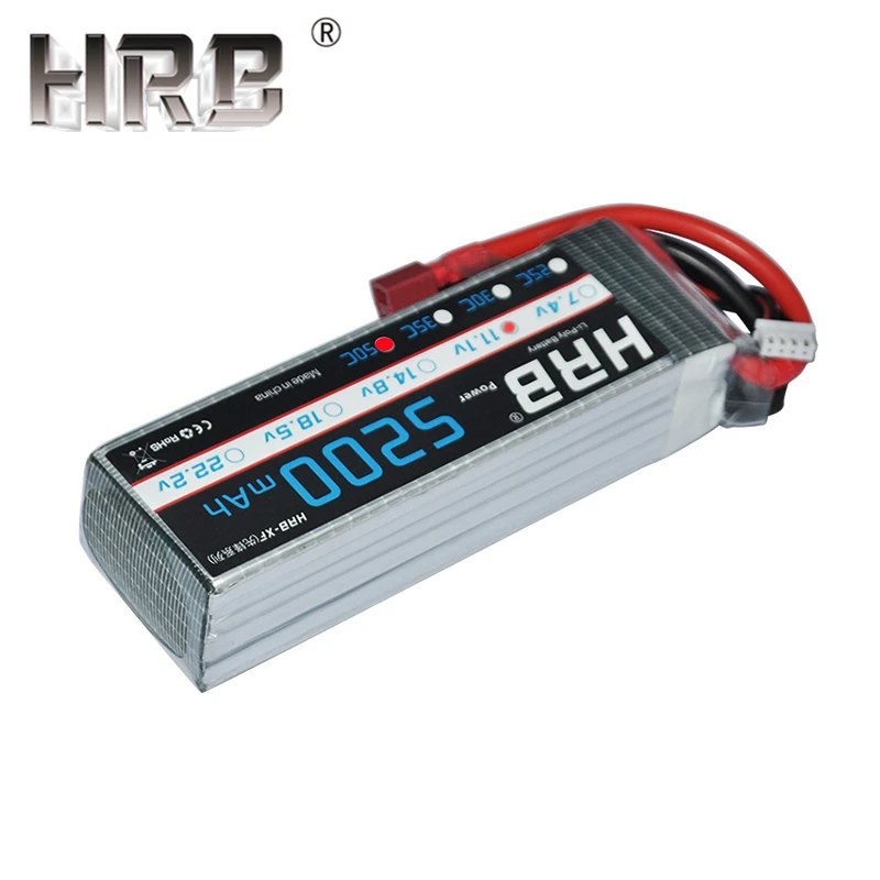 HRB 5200 mAh 3 S 11.1 V عمداء T يبو بطارية 14.8 V 50C 4 S 5 S 6 S 7.4 V 2 S 18.5 V 22.2 V طائرات سباق شاحنة طوف قارب RC أجزاء