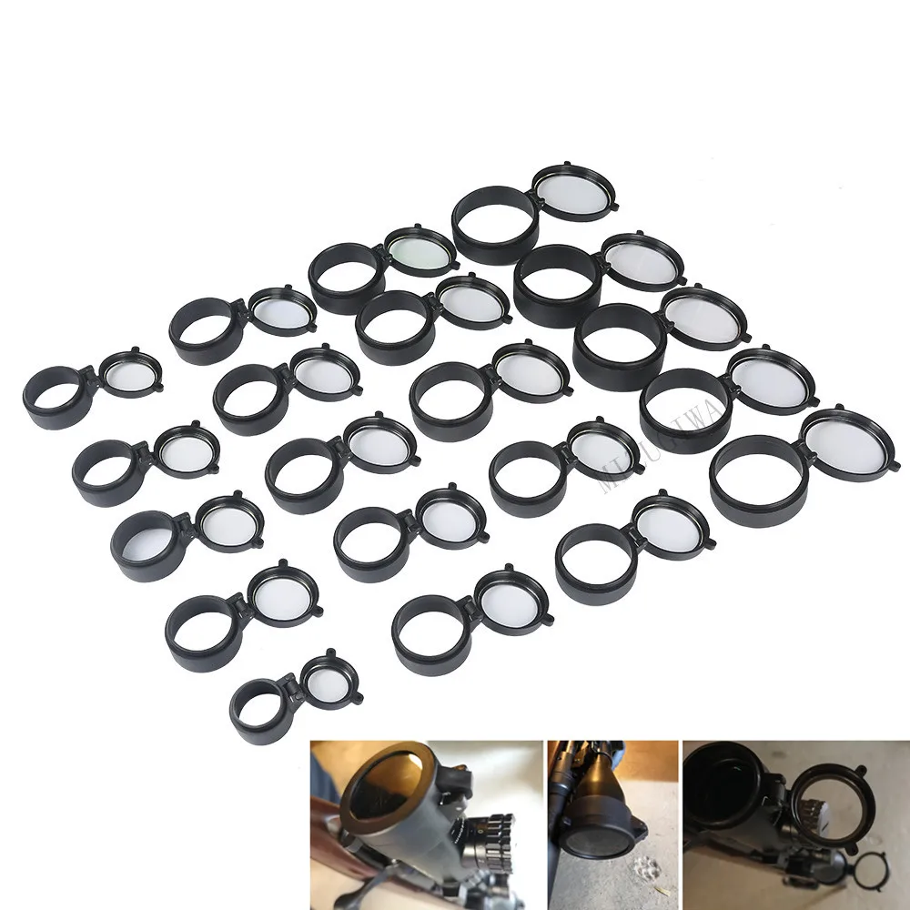 30 64 mm Transparent Rifle Scope Quick Flip Spring Up Open Lens Cover