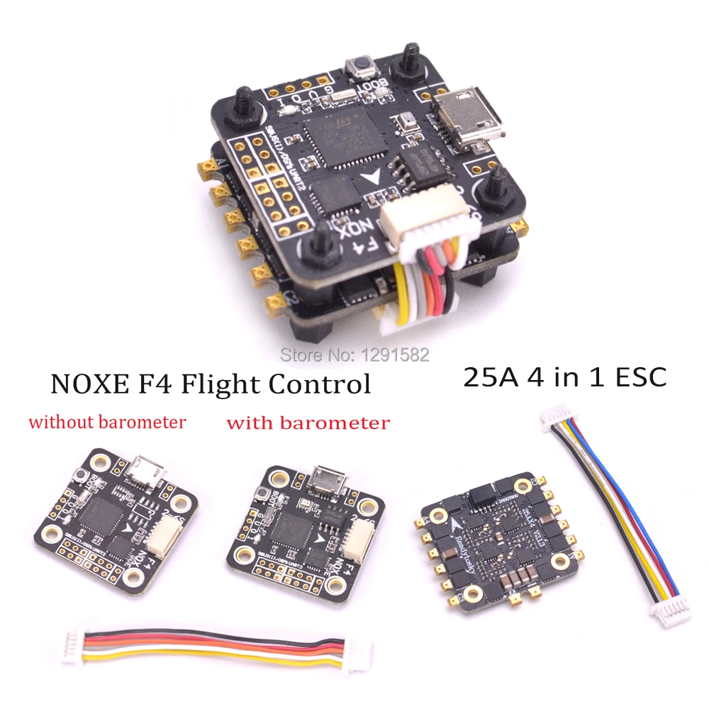 

NOXE F4 Flight Controller board Integrated OSD with / without barometer & 4 in 1 25A ESC support Dshot for 90mm mini FPV Drone