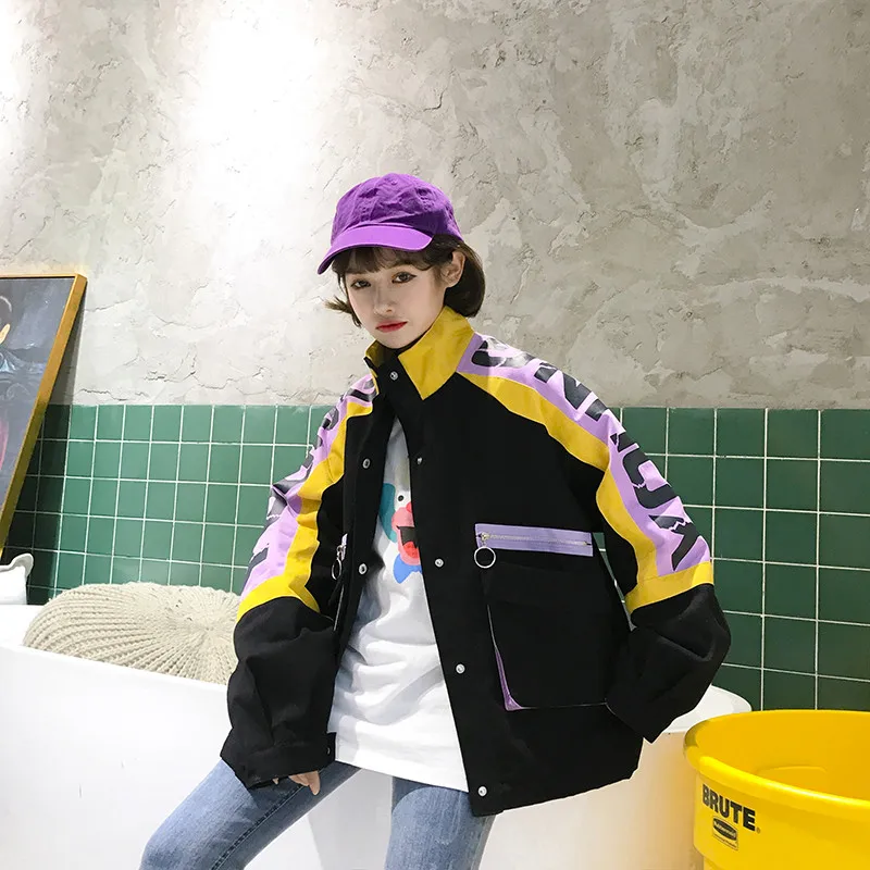 Best 2020 New Spring Autumn Korean Oversize Short Coat Women Female Loose BF Tooling Jacket Girls Tops O