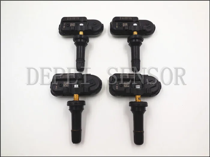 DPQPOKHYY H Установите 4 для CHRYSLER DODGE JEEP шин Датчик давления OEM 68185570AA, 231008-104315 МГц