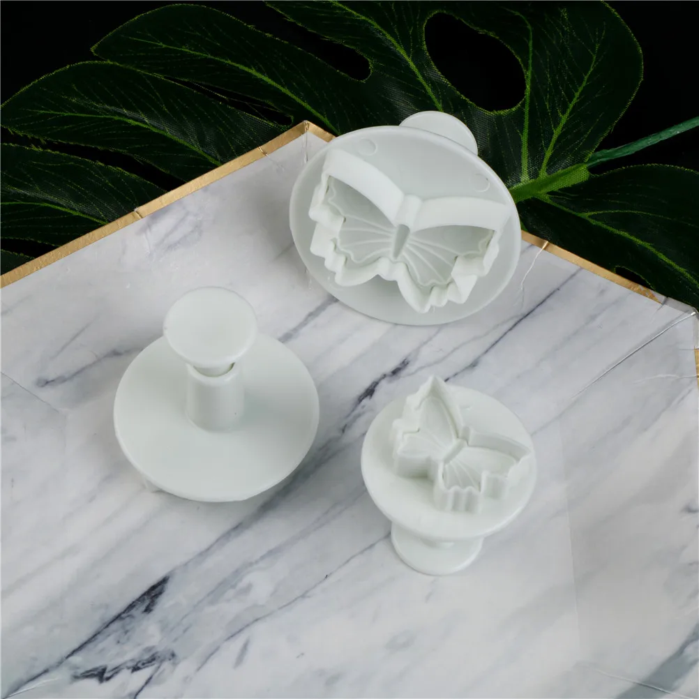 3pcs/set Butterfly Shape Baking Mold DIY Fondant Cake Deocrating Tools Cake Biscuit Cookies  Moulds