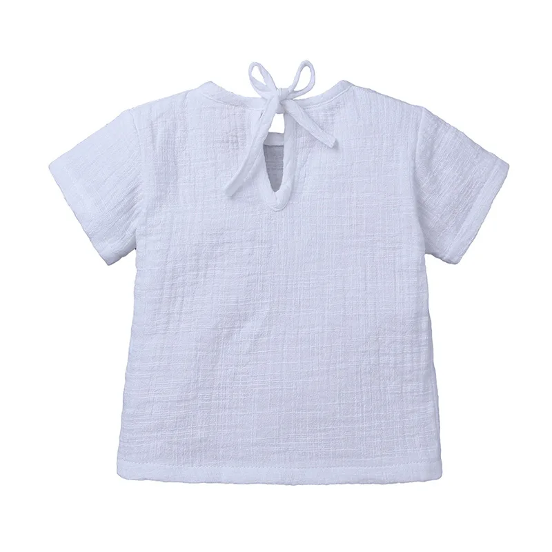 Summer Baby Boys Cotton Linen Clothing Set Soft Comfortable Toddler Girl Clothes Child Short Sleeve Tops Shorts 2 Pcs Kids Suit (22)