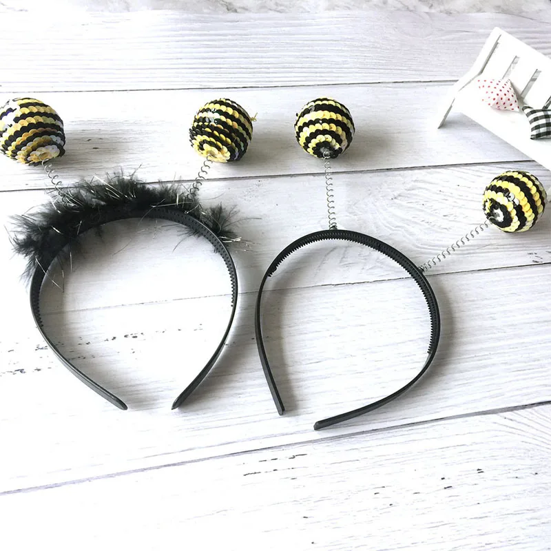

Child Animal Bee Alien Headband Adorable Hair Hoop Headwear Wedding Halloween Costume Bithday Party Supplies