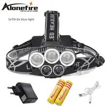 AloneFire HP26 8000LM светодиодный освещение 3T6 фар охота Походный рыбацкий Фонарь налобный фонарь фонарик факел