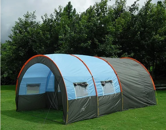 Large-Camping-tent-Waterproof-Canvas-Fiberglass-5-8-People-Family-Tunnel-10-Person-Tents-equipment-outdoor