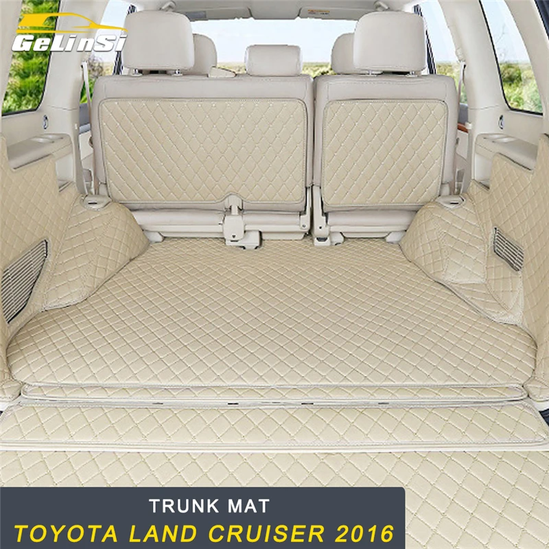 

GELINSI Car Styling Trunk Mat Pad Tray Carpet Cushion Cargo Liner Interior Accessories for Toyota Land Cruiser 200 2016-2018