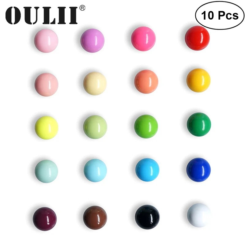 OULII магниты сферические Muliticolor холодильник офисные для календарей белые доски