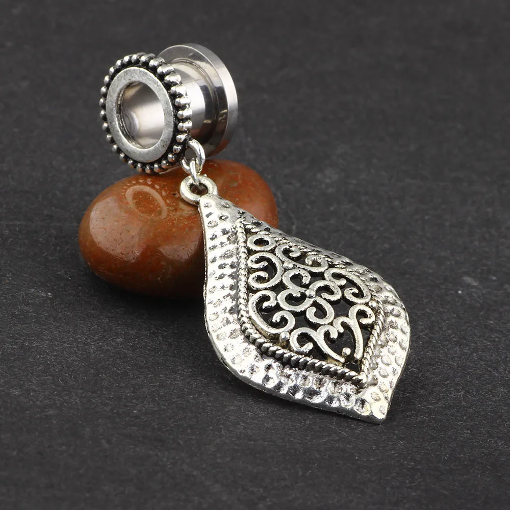 JUNLOWPY Dangle Ear Plugs Stainless Steel Screw Flesh Tunnel Expander Stretcher Body Earring Gauge Tragus Piercing Jewelry 70pcs