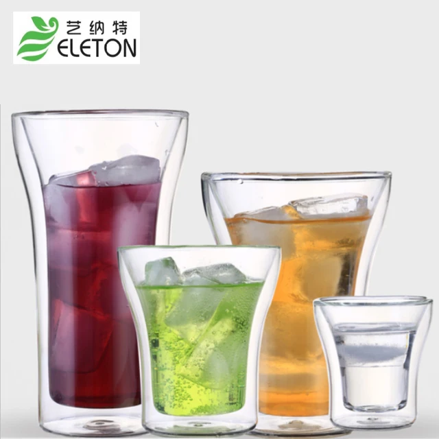 Eleton Flashlight Double Cup Transpa Two Layer Hot Gl Eleton Flashlight Double Cup Transpa Two Layer Hot Gl Cuccino Creative Coffee