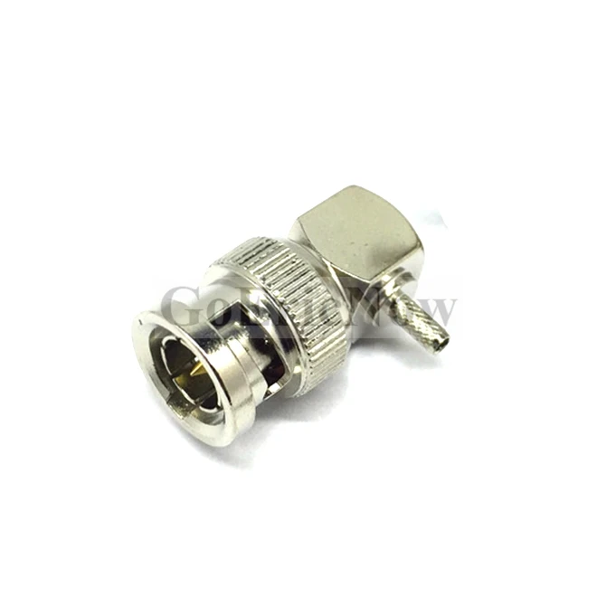 

10 pcs RF Coaxial Right Angle BNC Male 75 Ohm For RG179 Cable Connector
