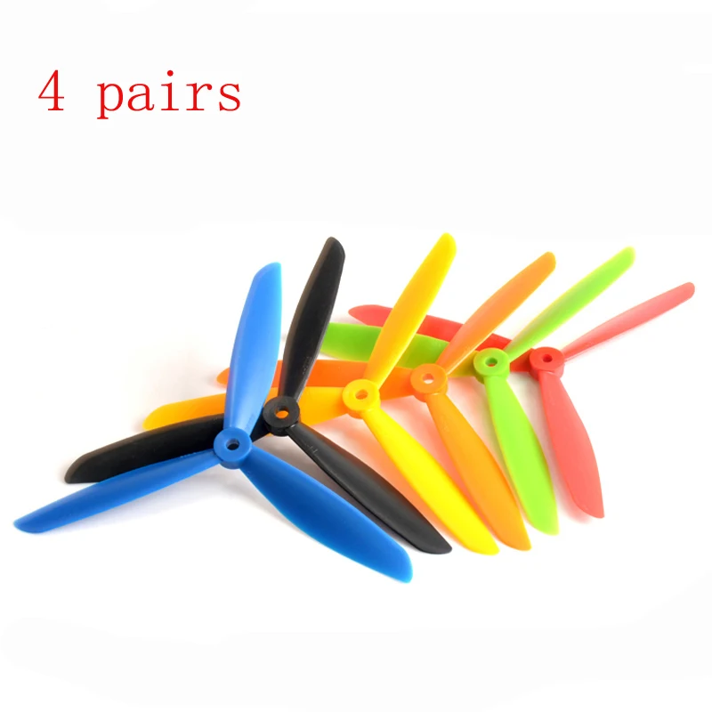 

4pairs/lot 8045 Propellers 3 Blades Paddle CW CCW Prop Propeller Props for RC Quadcopter Multicopter Model Aircraft Accessories