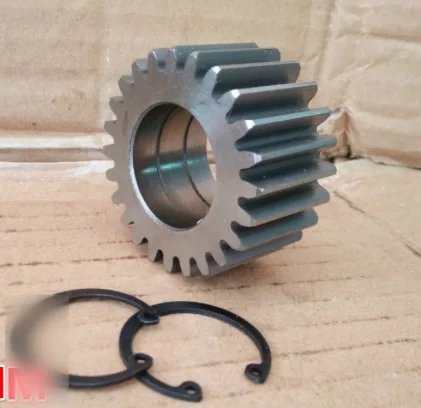 

Diameter:51.5mm Inner Hole:28mm Thickness:15mm 24T Electric Tricycle Steel Gear