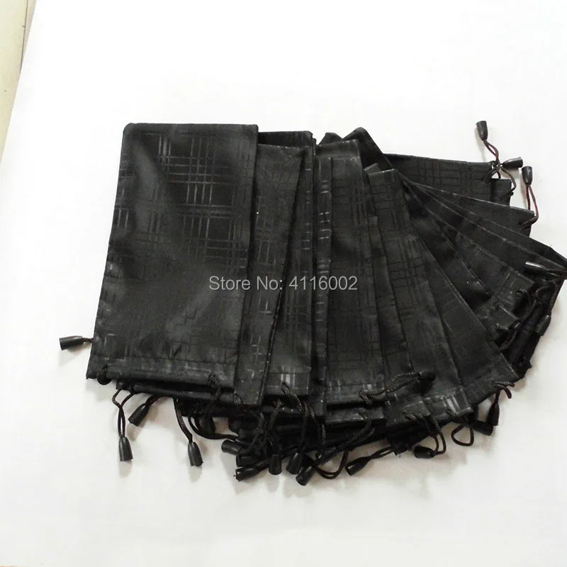 

1000 pcs/lot Glasses Case Soft Waterproof Plaid Solid Cloth Sunglasses Bag Glasses Pouch Black Color