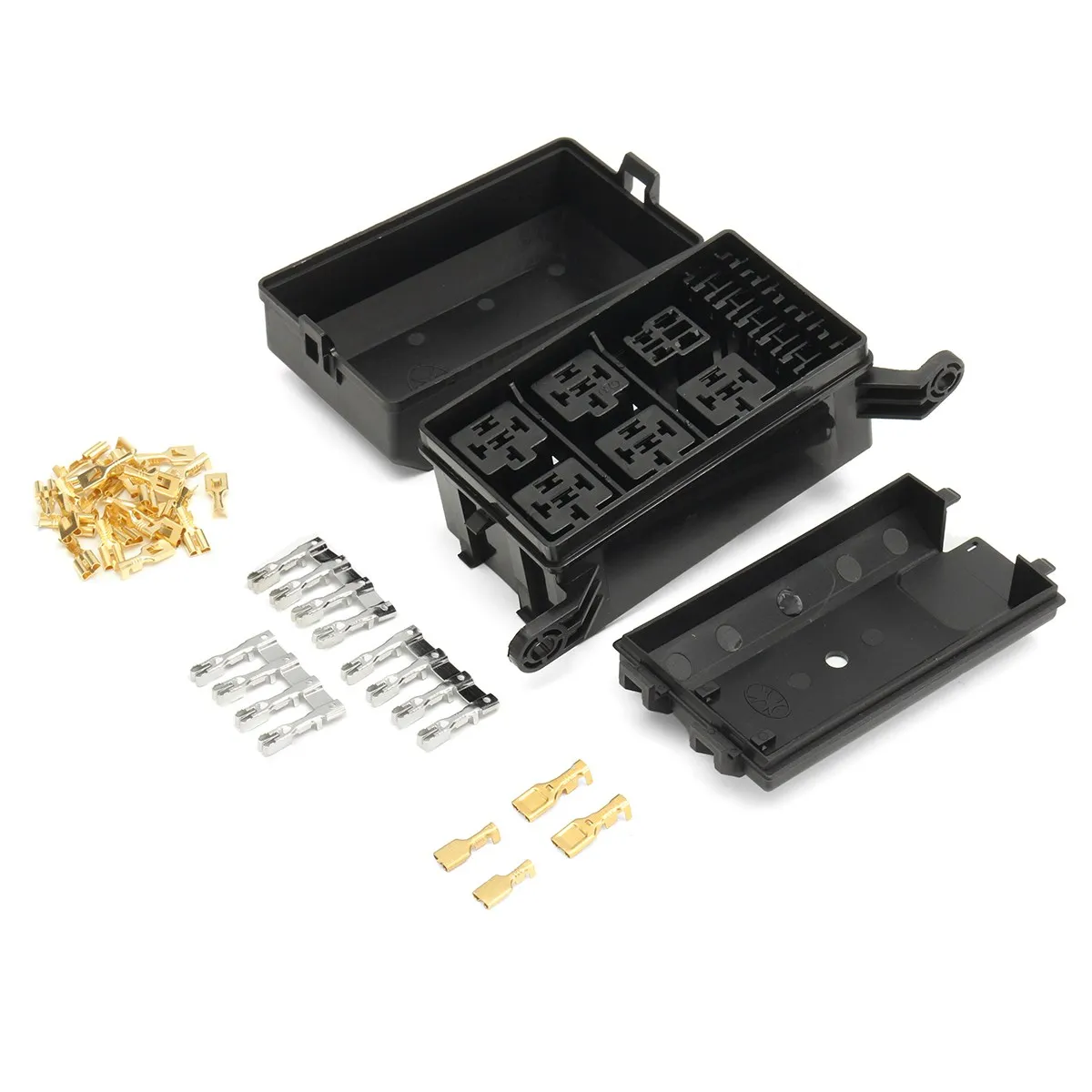 Car Auto Atv Fuse Box 6 Relay Relay Adapter Holder 5 Road Kit For The Nacelle Insurance-in Cables, Adapters & Sockets from Automobiles & Motorcycles on ...
