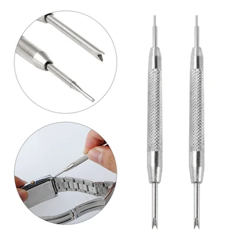 

Repair Tools Metal Silver Bracelet Multifunctional Watch Band Opener Strap Replace Spring Bar Connecting Pin Remover Tool Opener