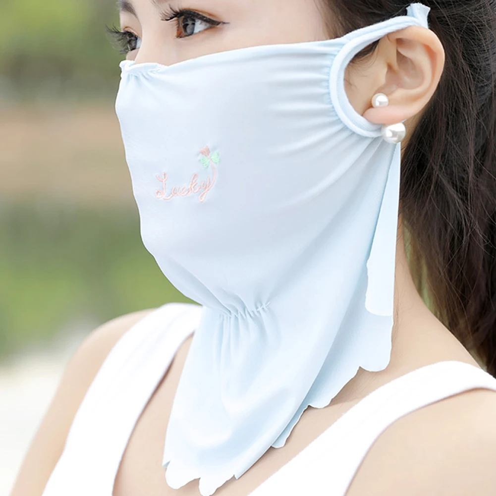 Спорт на открытом воздухе Защита от солнца УФ ультратонкая летняя Солнцезащитная маска для лица