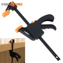 4 Inch F Clamps Quick Ratchet Release Speed Squeeze Woodworking Clamp Clip Kit Spreader Carpentry Gadget DIY Hand Tool Work Bar