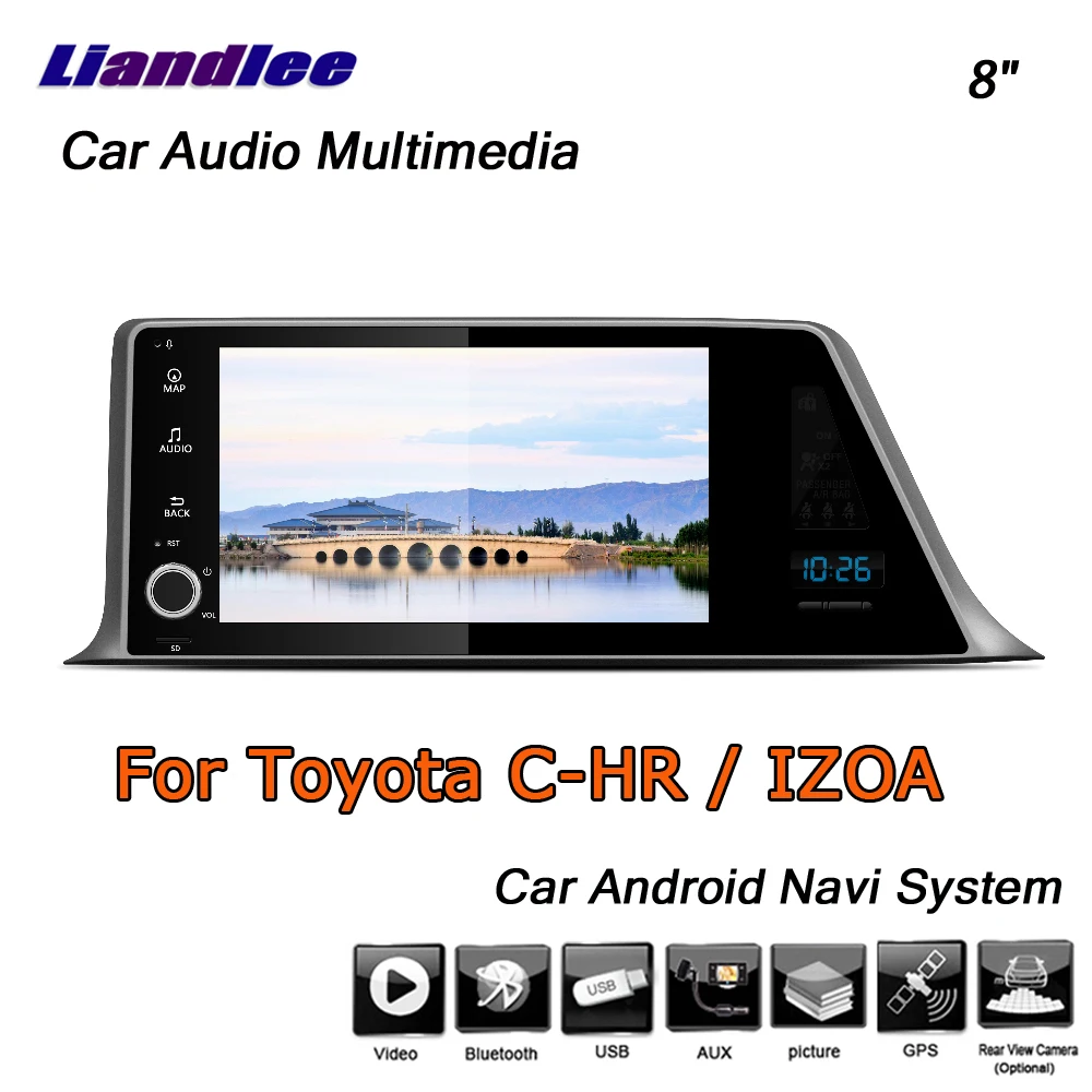 Flash Deal Liandlee Android 8 UP For Toyota CHR C-HR / IZOA 2015~2019 Stereo Car Radio Carplay Camera GPS Map Nav Navigation System No DVD 1