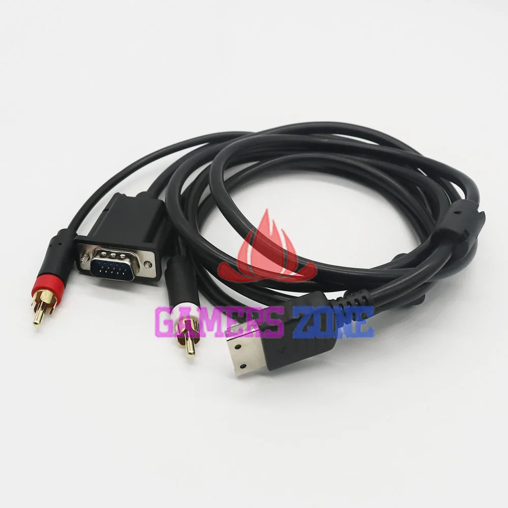 

VGA High Definition Cable RCA Sound Adapter HD PAL NTSC For Sega Dreamcast DC Console