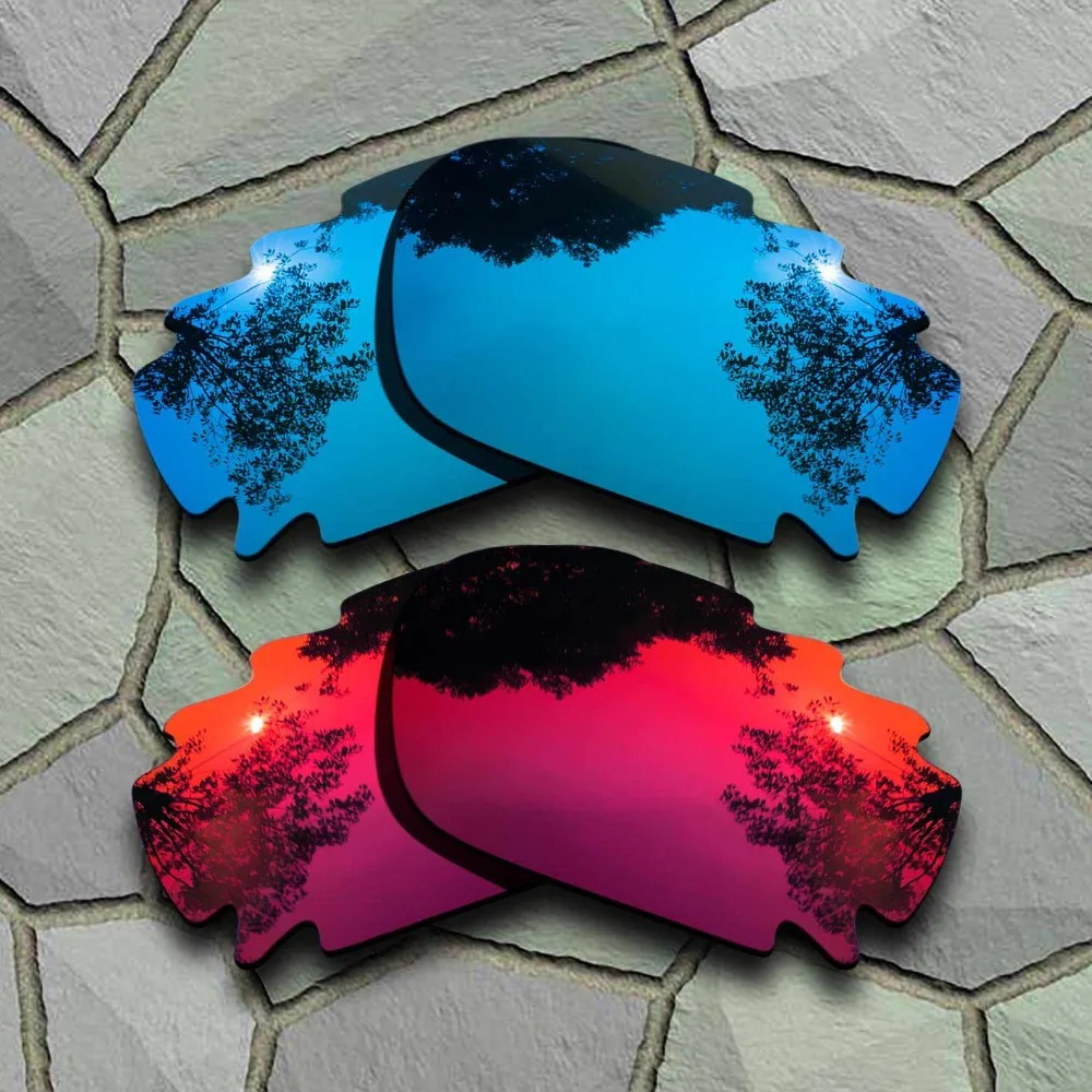 

Sky Blue&Violet Red Sunglasses Polarized Replacement Lenses for Oakley Jawbone Vented