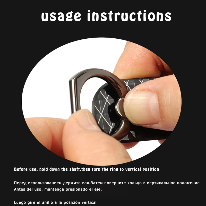Universal Finger Ring Holder Phone Grip For Phone Ring Holder For iPhone Samsung 360 Cell Phone Stand Smart Alide Rail Type
